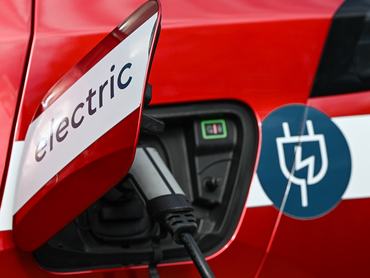 DUBLIN, IRELAND - MAY 6:An electric car being charged on a street in Dublin city center, on May 6, 2024, in Dublin, Ireland. (Photo by Artur Widak/NurPhoto via Getty Images)