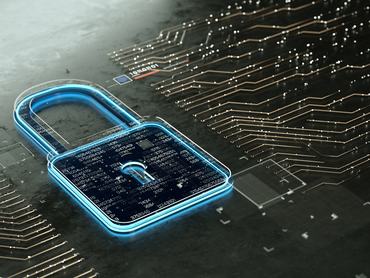 Digital encrypted Lock with data multilayers. Internet Security