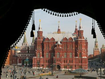 Moscow, Russia - April 23: View on the Kreml, the russian capital on April 23, 2019 in Moscow, Russia. (Photo by Ute Grabowsky/Photothek via Getty Images)