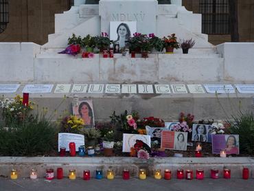 Valletta Málta meggyilkolták Daphne Caruana Galizia máltai újságírót