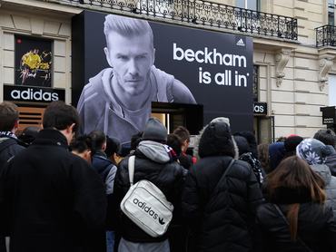 Beckham márkaértéke óriási vonzerőt jelent az Adidasnak