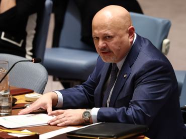 NEW YORK, NEW YORK - JANUARY 27: International Criminal Court (ICC) Prosecutor Karim Khan, attends a United Nations Security Council meeting on Sudan and South Sudan at the United Nations headquarters on January 27, 2025 in New York City. The UN Security Council met to receive the semi-annual briefing from the International Criminal Court (ICC) Prosecutor Karim Khan on the ICC’s Darfur-related work. (Photo by Michael M. Santiago/Getty Images)