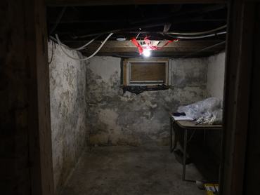 TORONTO, ON - May 2 - A section of the basement of the house that Donald MacPherson inherited from his uncle is pictured in Toronto. Instead of a straight tear down of the house before rebuilding, with the wood being thrown out, various parts of the house will be salvaged. Lance McMillan/Toronto StarMay-2-2025 (Lance McMillan/Toronto Star via Getty Images)