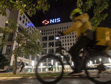 The building of the Naftna Industrija Srbije (NIS) is on Bulevar Oslobodjenja in Novi Sad, Serbia, on October 10, 2025. The United States imposes sanctions on NIS in January 2025 due to its ties with Russian energy companies. (Photo by Maxim Konankov/NurPhoto via Getty Images)