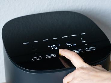09 February 2026, Brandenburg, Potsdam: An Airfryer is programmed for preparation in a kitchen. Photo: Georg-Friedrich Moritz/dpa (Photo by Georg-Friedrich Moritz/picture alliance via Getty Images)