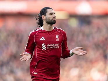 Szoboszlai Dominik a márciusi Liverpool–Tottenham-mérkőzésen