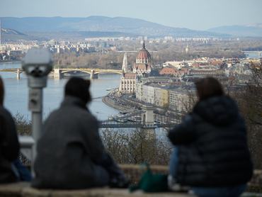 A view from the South is seen of the Danube river and the city in Budapest, Hungary on 19 March, 2026. Hungarians are gearing up to go to the polls on April 12th in what could be Hungarians are gearing up to go to the polls on April 12th in a potential Hungarians are gearing up to go to the polls on April 12th in a potentially transformative election that could unseat PM Viktor Orban, in power for the last sixteen years. (Photo by Jaap Arriens/NurPhoto via Getty Images)
