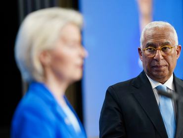 Ursula von der Leyen és António Costa sajtótájékoztatón vesz részt az Európai Tanács 2026. március 19-i brüsszeli csúcstalálkozójának végén