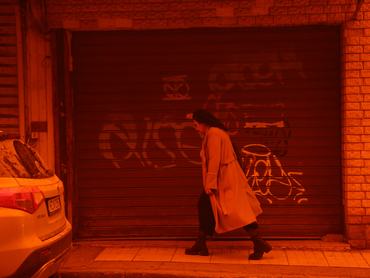 CRETE, GREECE - APRIL 1: Crete is cloaked by Saharan dust storm in Greece on April 1, 2026. (Photo by Stefanos Rapanis/Anadolu via Getty Images)