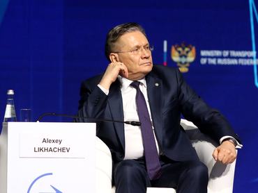 SAINT PETERSBURG, RUSSIA - 2026/04/02: Alexey Likhachev, Director General, ROSATOM State Atomic Energy Corporation, during the Transport Connectivity as the Basis of a New World Order: From Global Competition to Universal Security Plenary session of the International Transport and Logistics Forum at Expoforum 2026, in St. Petersburg. (Photo by Maksim Konstantinov/SOPA Images/LightRocket via Getty Images)