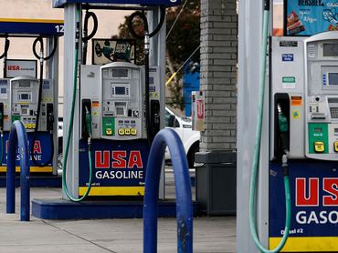 LOS ANGELES, CALIFORNIA - MAY 04: A view of gas pumps at a USA Gasoline station on May 04, 2026 in Los Angeles, California. Gas prices have surged to a national average of $4.45 a gallon, a 4-year high, as tensions in the Middle East continue. Gasoline in California is over $6 a gallon. (Photo by Justin Sullivan/Getty Images)