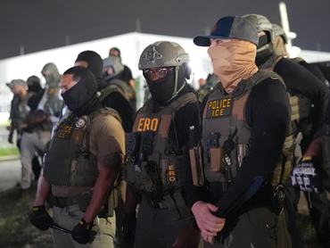 NEW JERSEY, UNITED STATES - MAY 27: Pro-immigrant activists continue to protest US Immigration and Customs Enforcement (ICE) arrests and confront ICE officers outside Delaney Hall Detention Facility in Newark, New Jersey, U.S., May 27, 2026. (Photo by Selcuk Acar/Anadolu via Getty Images)