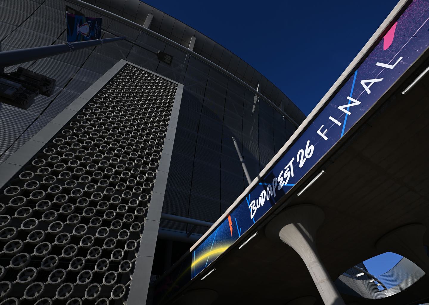 A Puskás Aréna a Bajnokok Ligája döntője előtt 2026. május 28-án