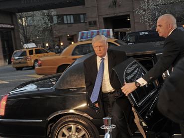 NEW YORK, NY - APRIL 23: Donald Trump on the set of "Celebrity Apprentice" on April 23, 2014 in New York City. (Photo by Bobby Bank/GC Images)