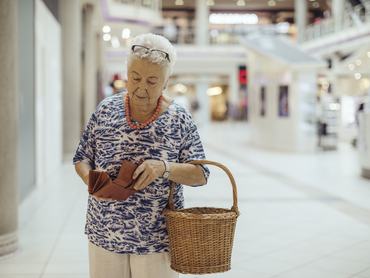 Senior woman in the city