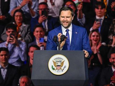 Budapest, 2026. április 7.J.D. Vance amerikai alelnök beszédet mond a Magyar-Amerikai Barátság Napja alkalmából rendezett nagygyûlésen az MTK Sportparkban 2026. április 7-én.MTI/Hegedüs Róbert