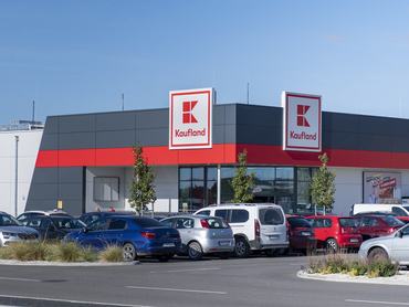 Nitra, Slovakia - October, 6, 2023 : Kaufland supermarket. Kaufland is a German hypermarket chain, part of the Schwarz Gruppe which also owns Lidl.