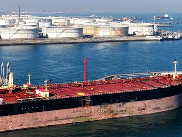 A cargo ship unloads imported crude oil at the Qingdao Port crude oil terminal in Qingdao, Shandong Province, China, on January 22, 2026. (Photo by Costfoto/NurPhoto via Getty Images)