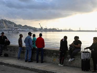 A boat with activists and members of a flotilla coming from Mexico and carrying aid arrives to Havana’s bay, amid a U.S. oil blockade that has dealt a major blow to the island's already ailing energy infrastructure, Havana, Cuba, March 24, 2026. REUTERS/Norlys Perez