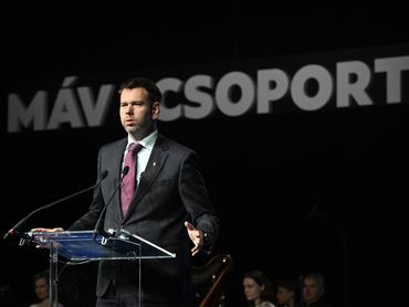 Vitézy Dávid közlekedési és beruházási miniszter a 76. vasutasnap tisztavatóján a Magyar Vasúttörténeti Parkban 2026. július 10-én