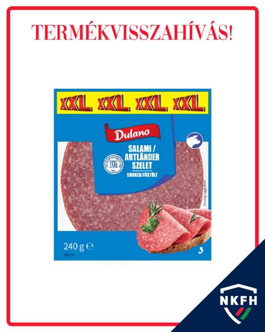 Termékvisszahívás: veszélyes baktérium lehet egy népszerű szalámiban