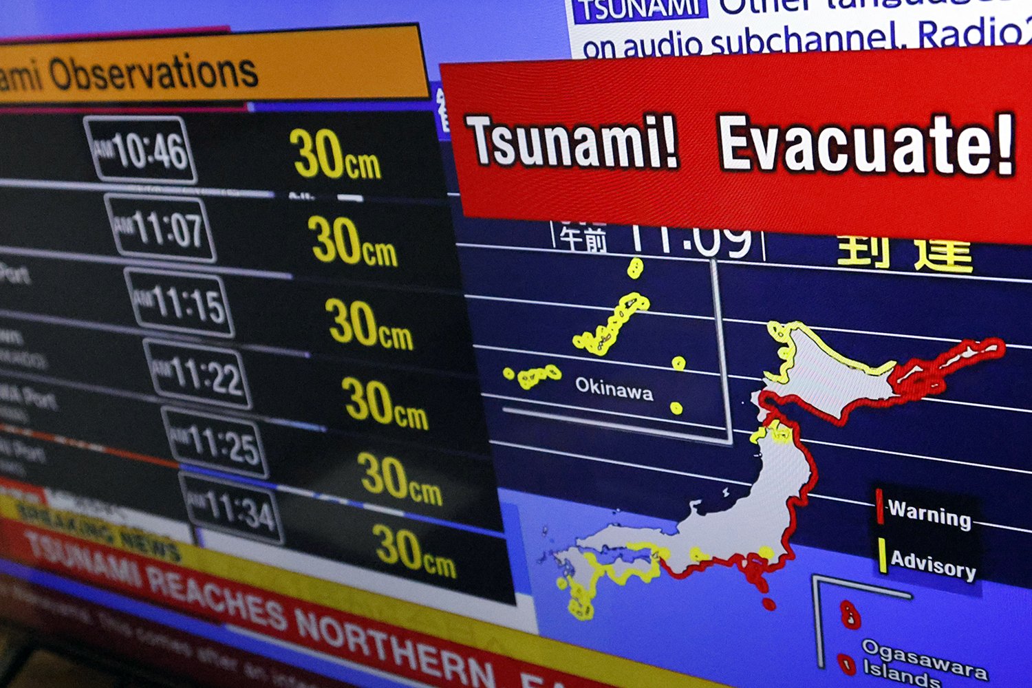Cunamiriadót adott ki Japán, brutális földrengés rázta meg az országot